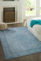 Conceptum Folk Chenille - Alfombra Azul 75 x 230 cm